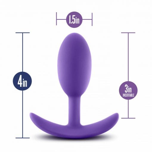 Luxe Wearable Vibra Slim Plug Medium Purple - Image 6