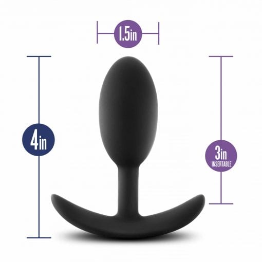 Luxe Wearable Vibra Slim Plug Medium Black - Image 6