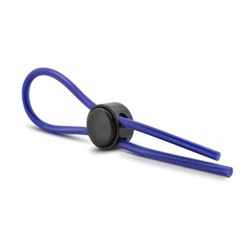 Stay Hard Silicone Loop Cock Ring Blue - Image 3