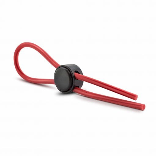 Stay Hard Silicone Loop Cock Ring Red - Image 3