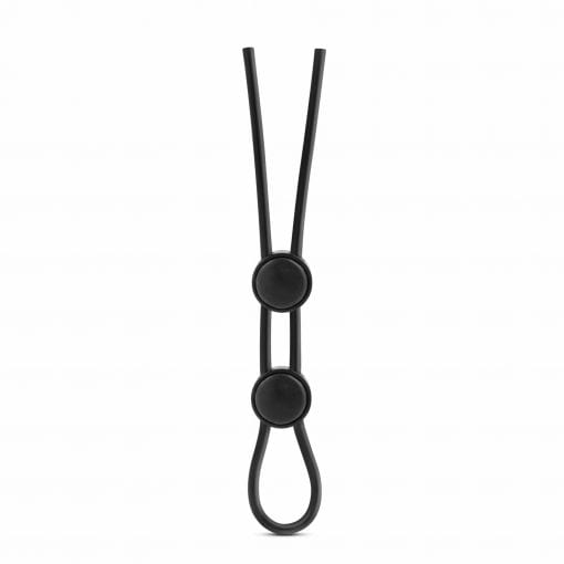 Stay Hard Silicone Double Loop Cock Ring Black - Image 2