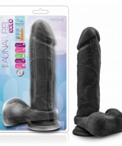 Au Naturel Bold Massive 9in Dildo Black