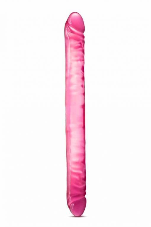 B Yours Double Dildo Pink 18in - Image 2