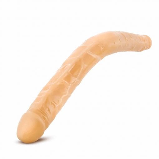 B Yours Double Dildo Beige 16in - Image 3