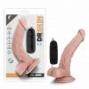 Dr Skin Dr Sean 8in Vibrating Cock with Suction Cup Vanilla