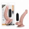 Dr Skin Dr Sean 8in Vibrating Cock with Suction Cup Vanilla
