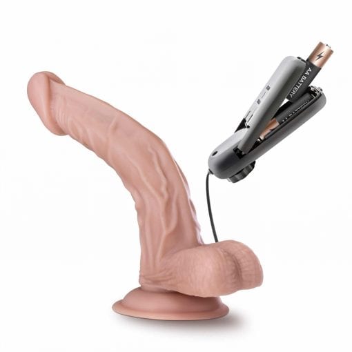 Dr Skin Dr Sean 8in Vibrating Cock with Suction Cup Vanilla - Image 4