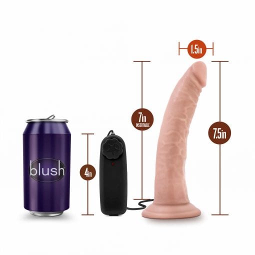 Dr Skin Dr Dave 7in Vibrating Cock with Suction Cup Vanilla - Image 7