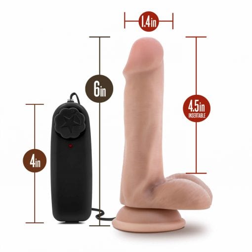 Dr Skin Dr Rob 6in Vibrating Cock with Suction Cup Vanilla - Image 7