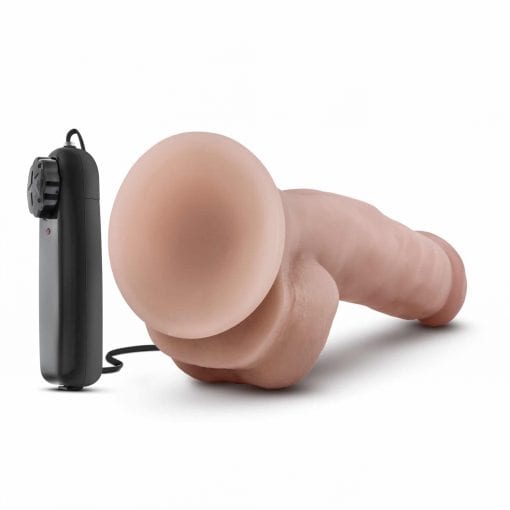 Dr Skin Dr Jay 8.75in Vibrating Cock with Suction Cup Vanilla - Image 5
