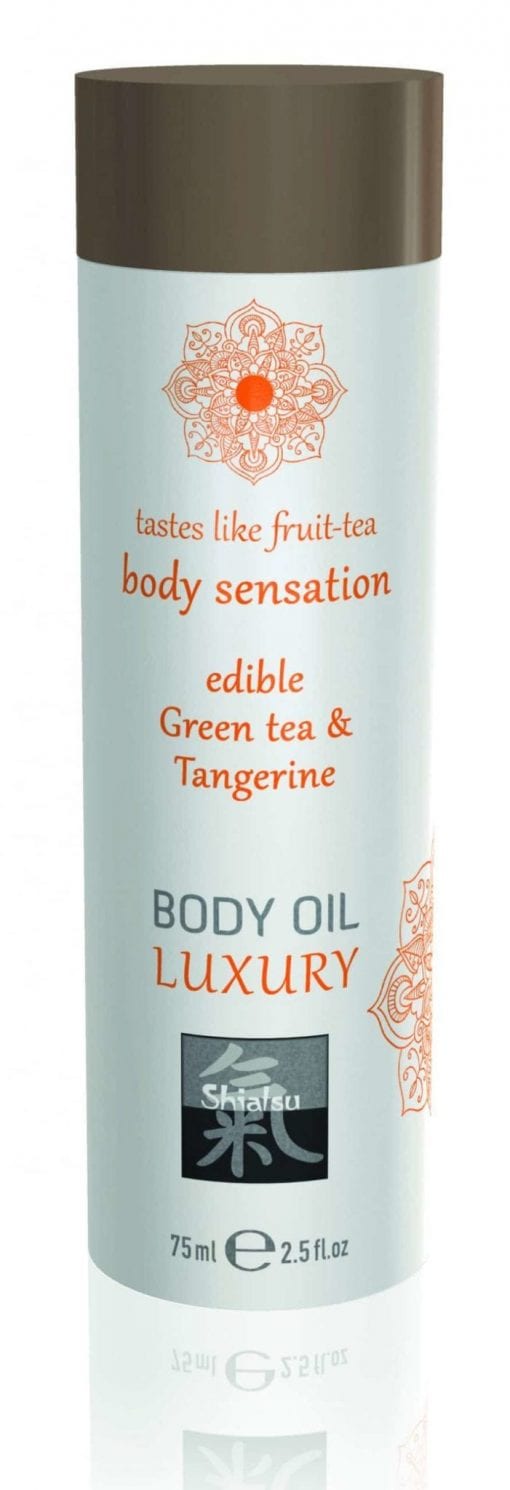 Shiatsu Luxury Body Oil Edible Green Tea and Tangerine
