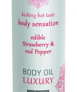 Shiatsu Luxury Body Oil Edible Strawberry and Red Pepper
