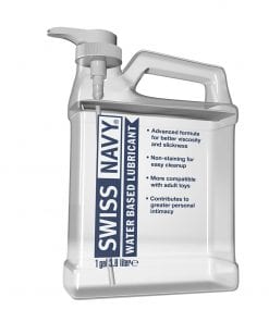 Swiss Navy Water Based Lubricant 1gal/3.8L