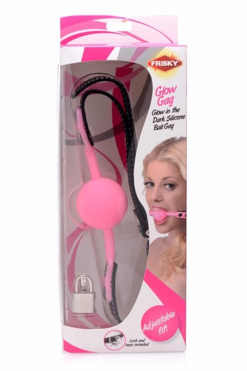 Glow Gag Glow in the Dark Silicone Ball Gag - Image 2