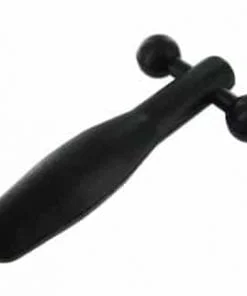 Silicone Cum-Thru Barbell Penis Plug