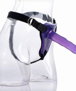 Comfort Ride Strap On Harness with Purple Dildo