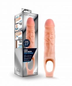 Performance 9in Cock Sheath Penis Extender Vanilla