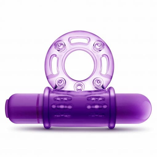 Play With Me Couples Play Vibrating Cock Ring Purple - Image 2