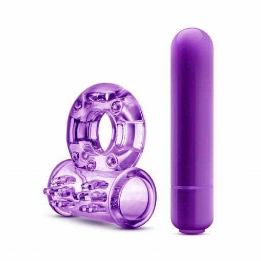 Play With Me Couples Play Vibrating Cock Ring Purple - Image 5