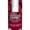 JO H2O Flavored Raspberry Sorbet 4 Oz / 120 ml