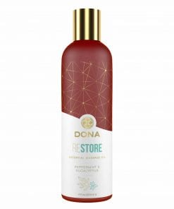 DONA Essential Massage Oil - Restore - Peppermint & Eucalyptus - Massage 4 floz / 120 ml (T)