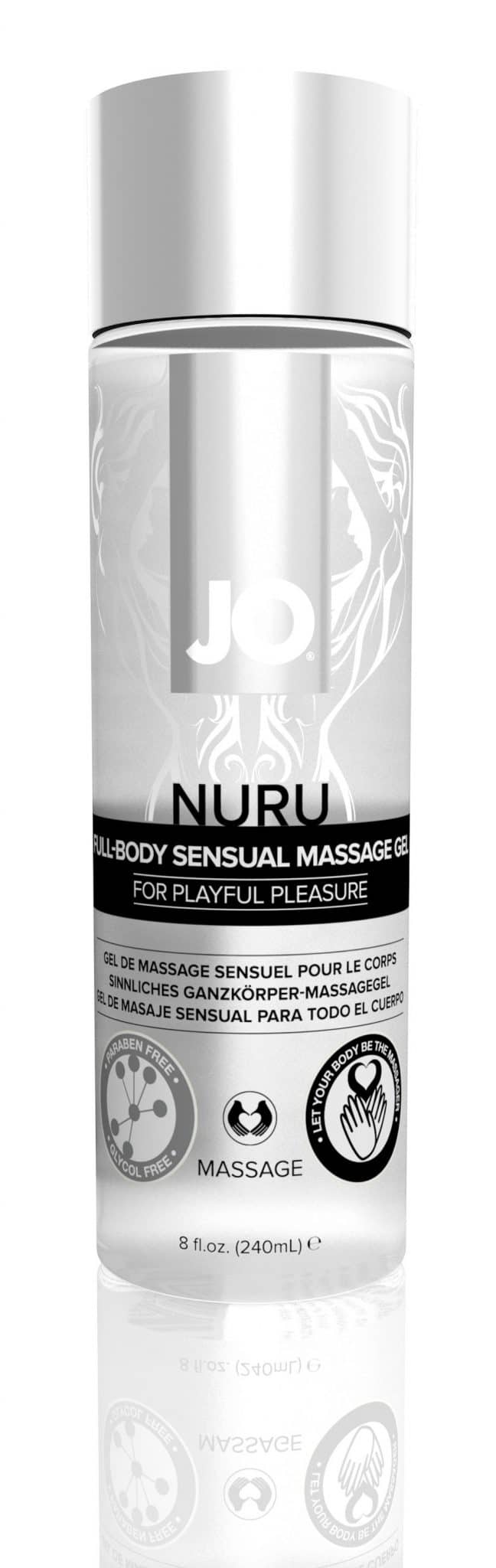 JO Nuru Massage Gel - Fragrance Free - Massage 8 Oz / 240 ml