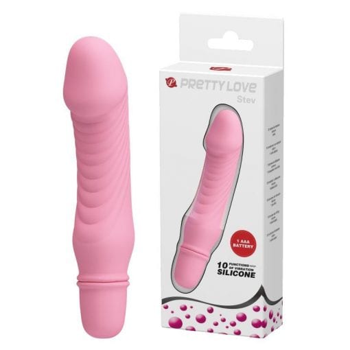 Dolphin Vibrator Soft Pink "Stev" 133mm