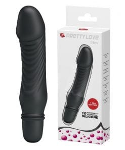 Dolphin Vibrator Black "Stev" 133mm