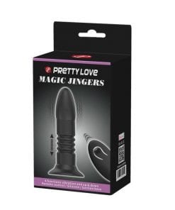 Remote Magic Jingers Butt Plug Black (138mm)