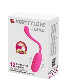 Rechargeable Egg 'Julius" (196mm) Pink