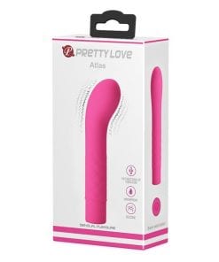 Waterproof Vibrator "Atlas" Pink (140mmx30mm)