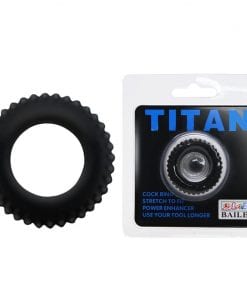 Titan Cock Ring Black (35mmx19mm)
