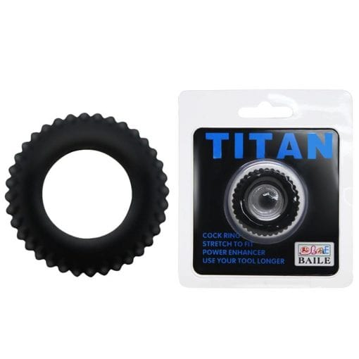 Titan Cock Ring Black (35mmx19mm)