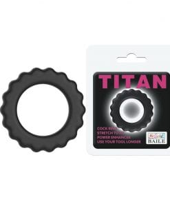 Titan Cock Ring Black (42mmx42mm)
