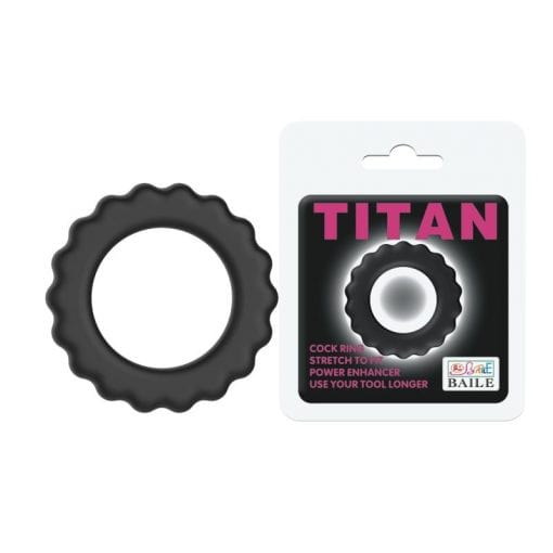 Titan Cock Ring Black (42mmx42mm)