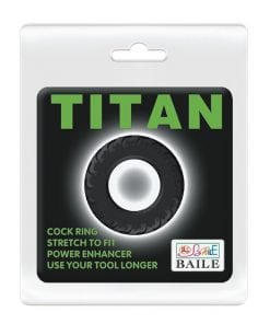 Titan Cock Ring Black (39mmx39mm)