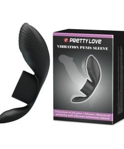 Vibrating Penis Sleeve Black (110mm)
