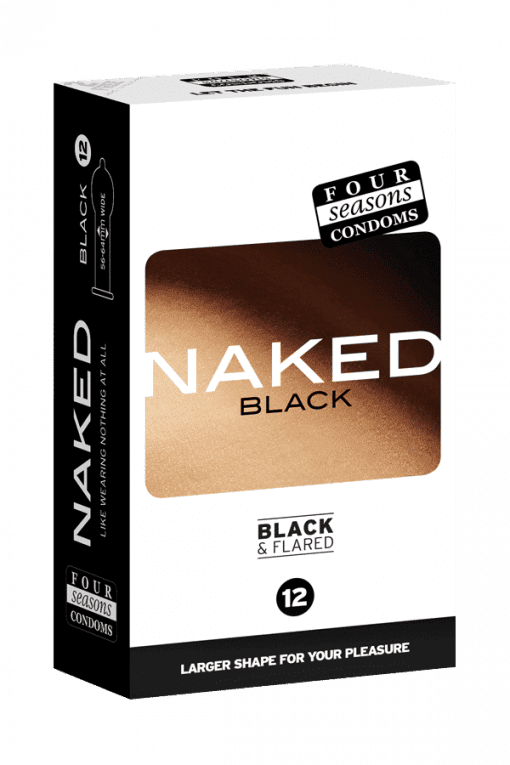 Condom Ultra Thin 12pk Naked Black 56-64mm