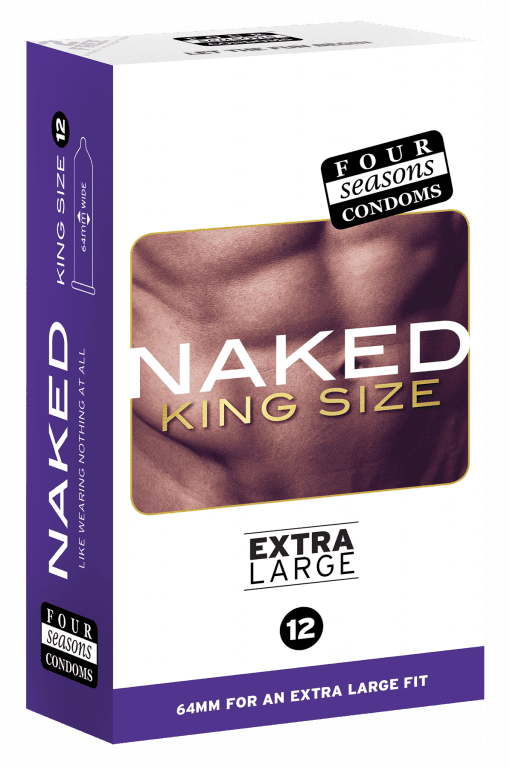 Condom Ultra Thin 12pk Naked King Size 64mm