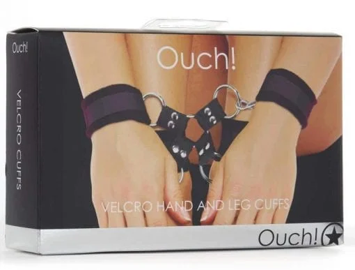 Velcro Hand and Leg Cuffs - Black