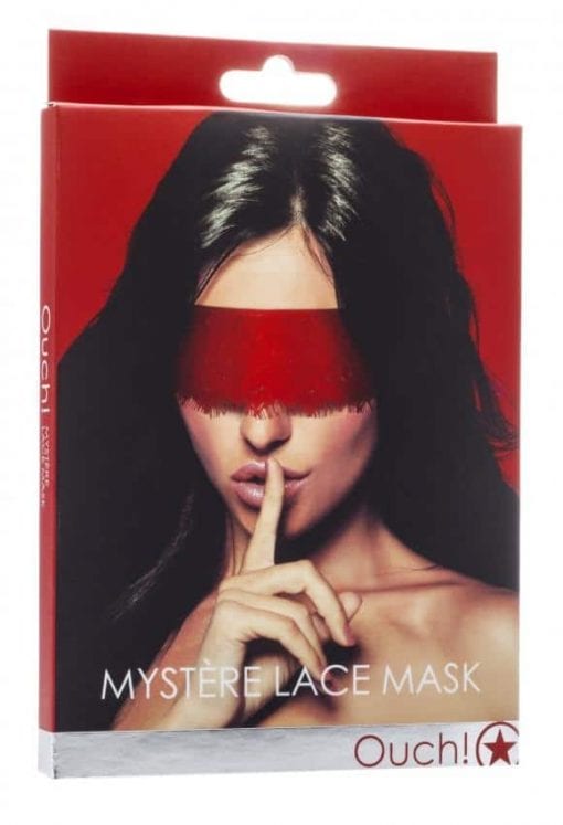 Mystère Lace Mask - Red
