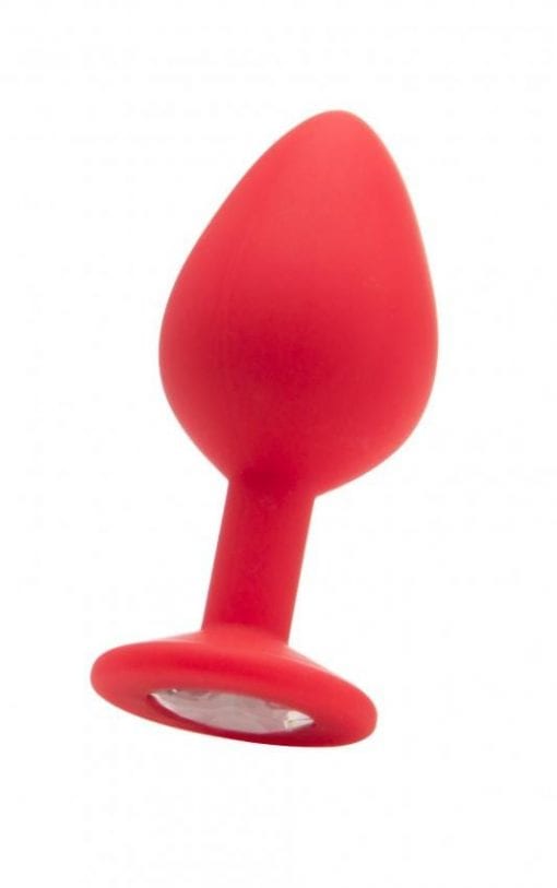 Large Diamond Butt Plug - Red