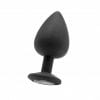 Extra Large Diamond Butt Plug - Black