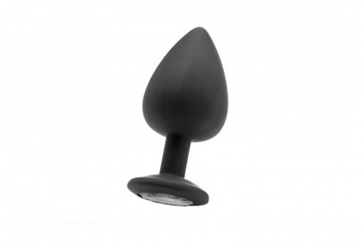 Extra Large Diamond Butt Plug - Black