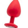 Extra Large Diamond Butt Plug - Red