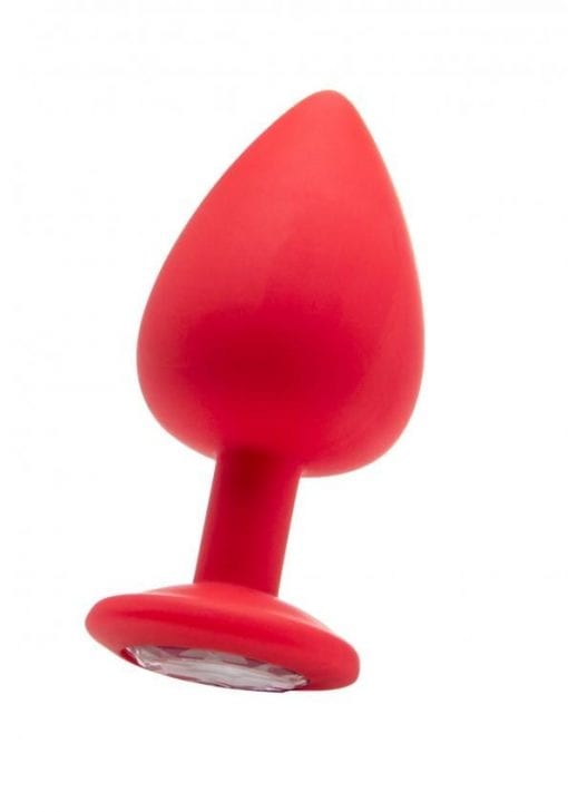 Extra Large Diamond Butt Plug - Red