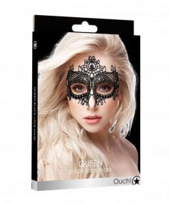 Queen Black Lace Mask Black