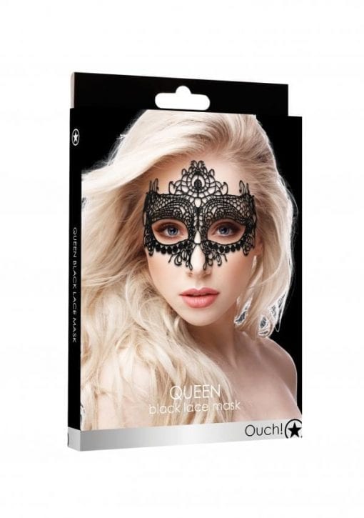 Queen Black Lace Mask Black