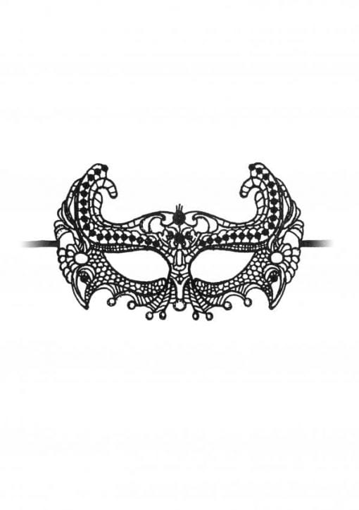 Empress Black Lace Mask  - Black