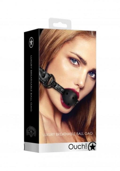 Breathable Luxury Ball Gag - Black